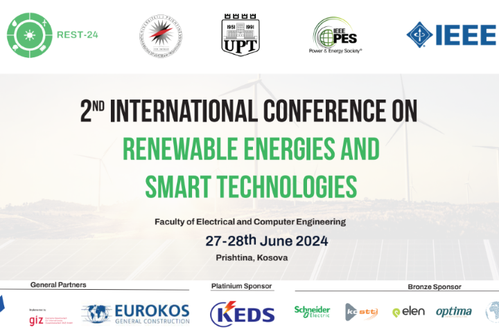 IEEE International Conference on Renewable Energies and Smart Technologies – June 2024, Prishtina, Kosova